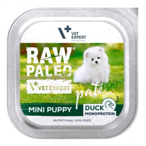RAW PALEO DOG PUPPY MINI DUCK pastēte kucēniem Pīle 150g